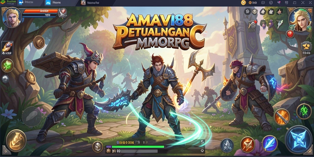 Tampilan gameplay <strong>AMAVI88</strong> yang mendebarkan di dunia MMORPG.