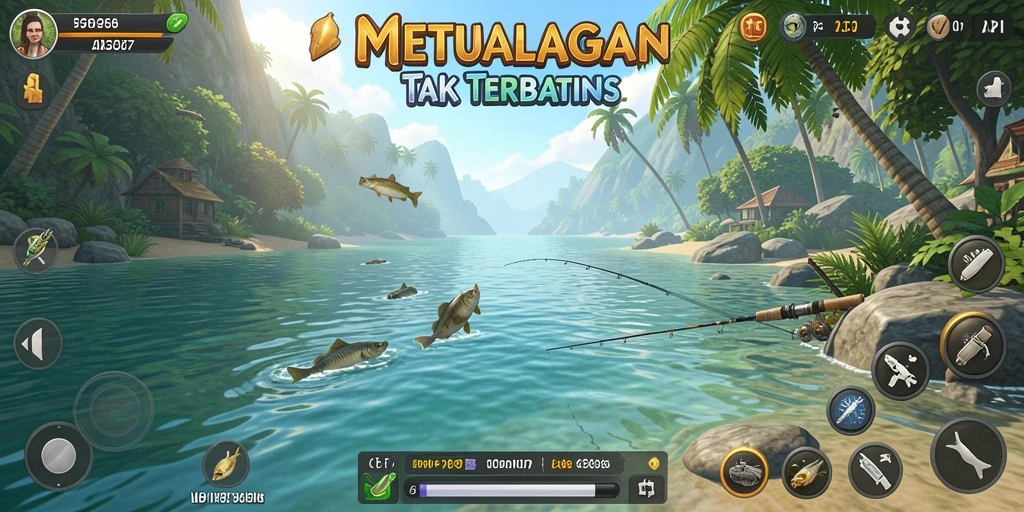 Tangkapan besar dan momen seru dalam gameplay Fishing API77.