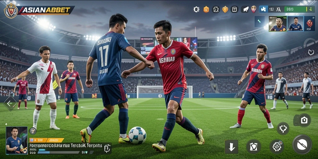 Tampilan gameplay menarik yang menggambarkan keseruan olahraga.
