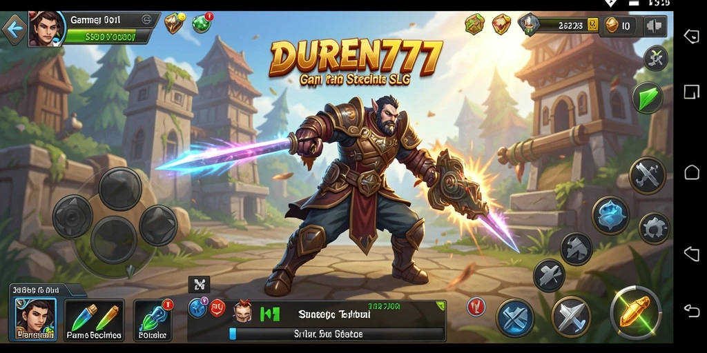 Screenshot gameplay DUREN777 yang menunjukkan pertempuran strategi yang seru.