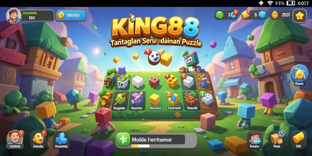 Screenshot KING88 menampilkan gameplay seru dalam menyelesaikan teka-teki Puzzle.