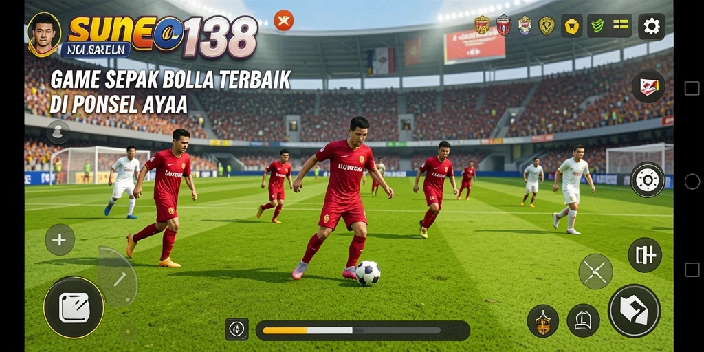Tampilan gameplay menarik di permainan sepak bola SUNEO138.