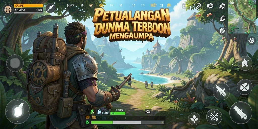 Screenshot gameplay SVIP5 menampilkan petualangan Open World yang menakjubkan.